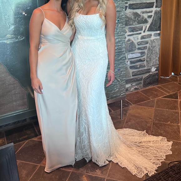 Freya Satin Charmeuse Dress - Picture 2 of 2